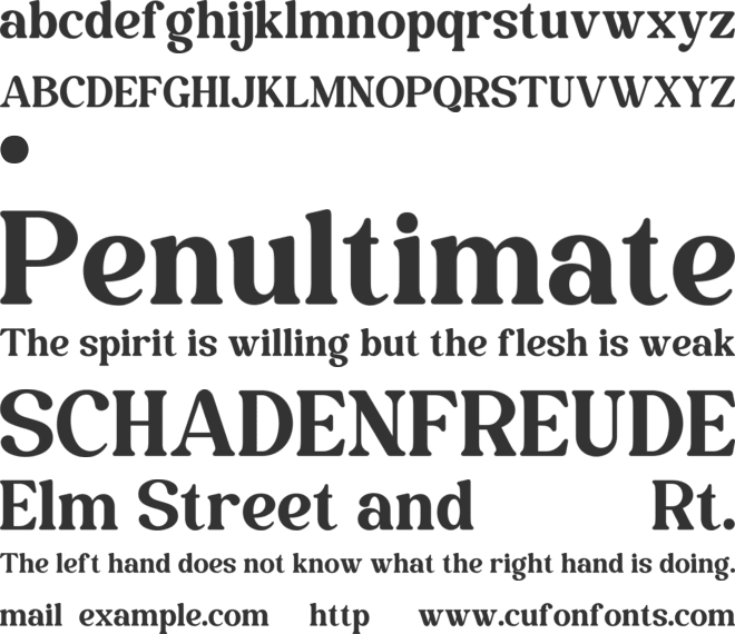 ADIVERA font preview