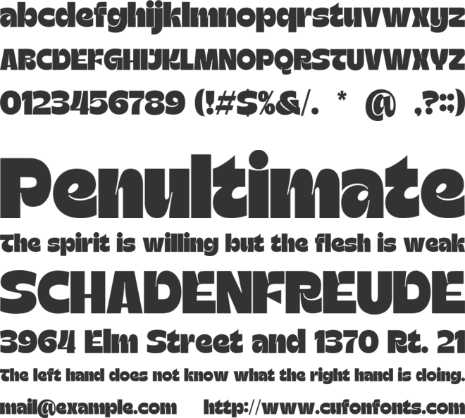 Disko Phonic font preview