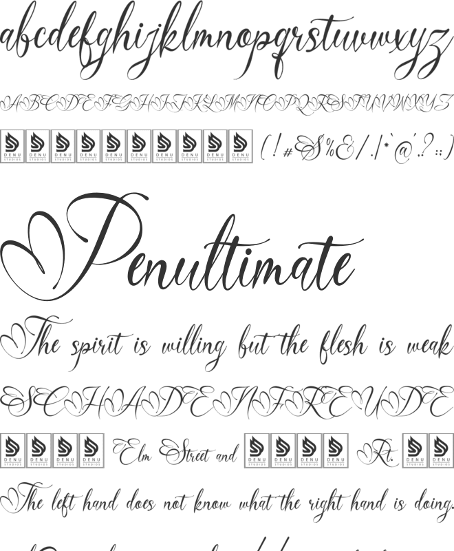 Sabrysoul font preview