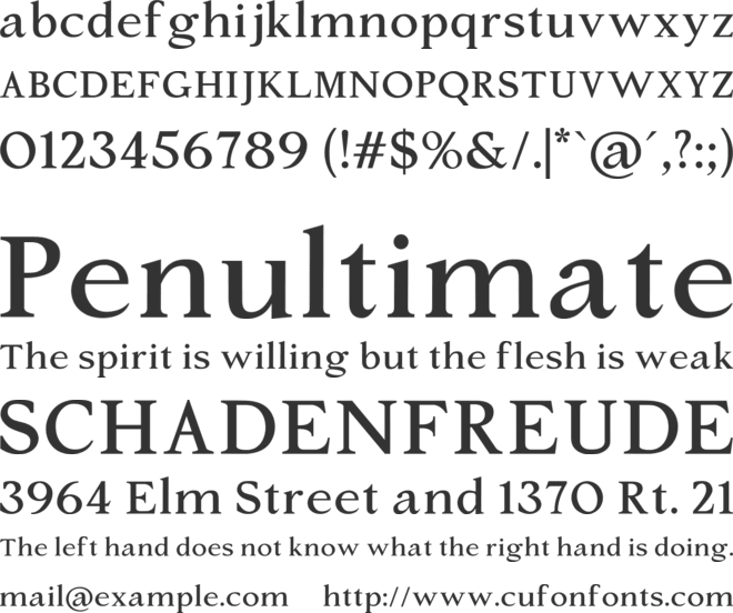 Silent Citadel font preview