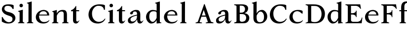 Silent Citadel font download