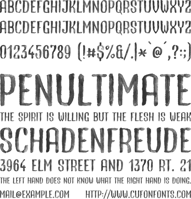 Whatacolour font preview