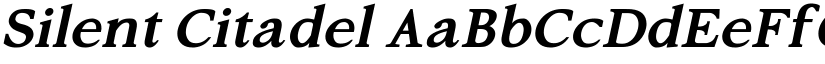 Silent Citadel font