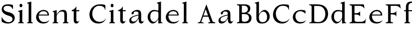 Silent Citadel font
