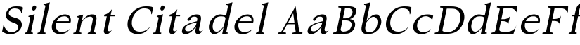 Silent Citadel font