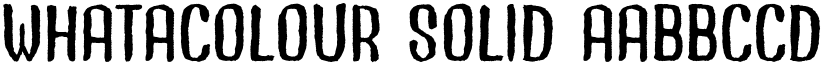Whatacolour Solid font