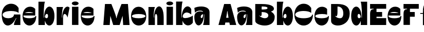 Gebrie Monika font download