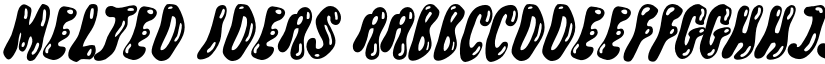 Melted Ideas font