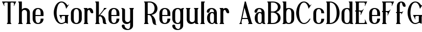 The Gorkey font download