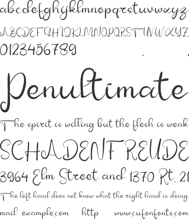 Xororosi font preview