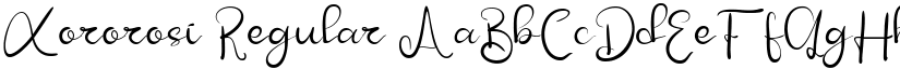 Xororosi font download