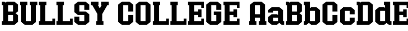 BULLSY COLLEGE font download