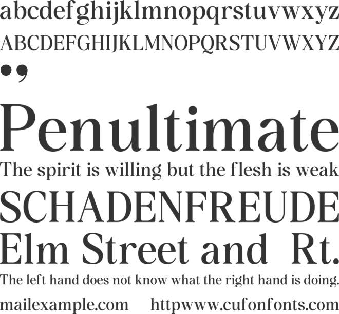 GC Rain Founds font preview