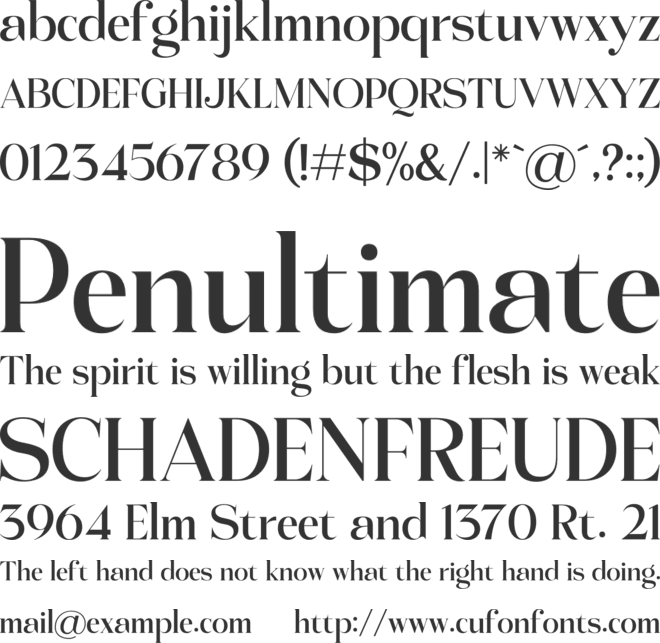Lebronne font preview