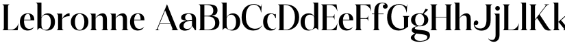 Lebronne font download