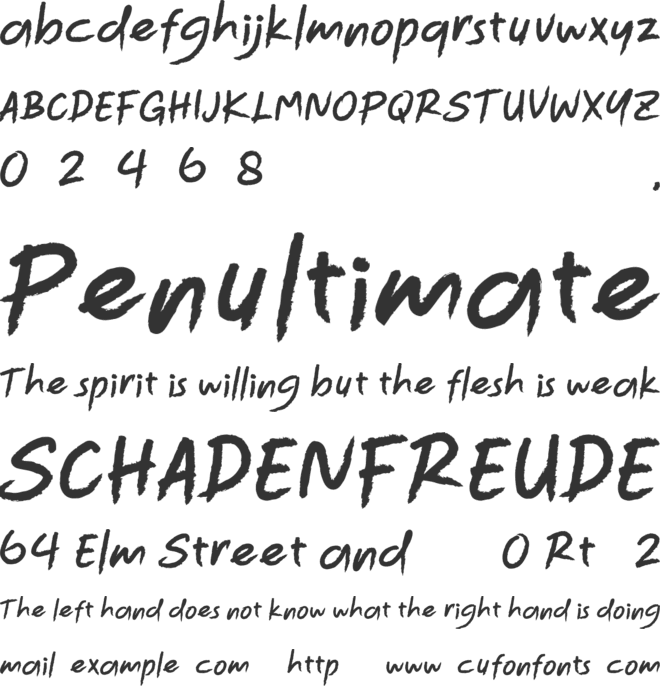 Murillage Notes Free font preview