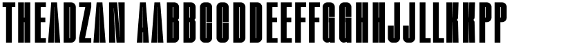 Theadzan font download