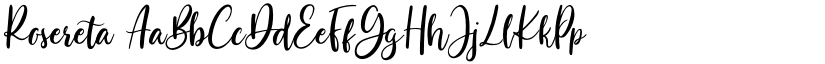 Rosereta font