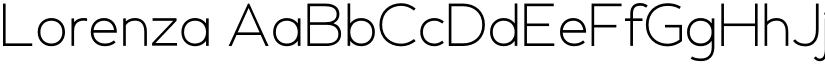 Lorenza font