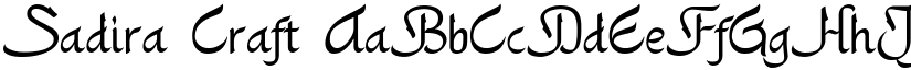 Sadira Craft font download