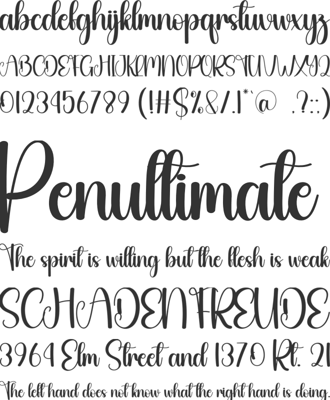 Sometime font preview