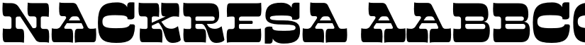 Nackresa font download