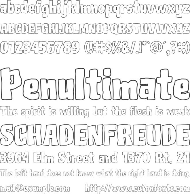 Epic Burger font preview