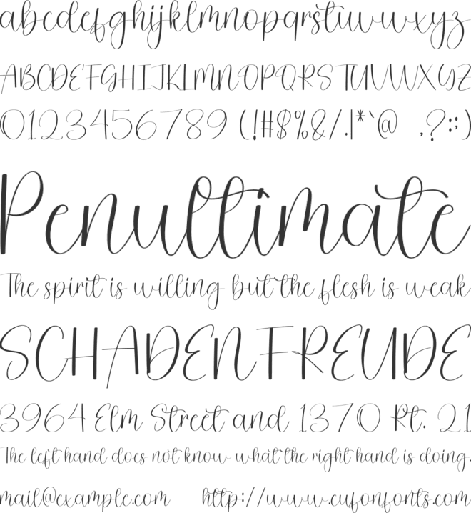 Queen Christmas font preview