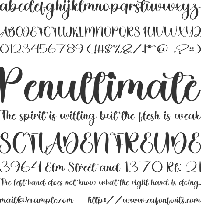 Barbie Christmas font preview