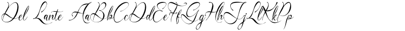 Del Lante font download