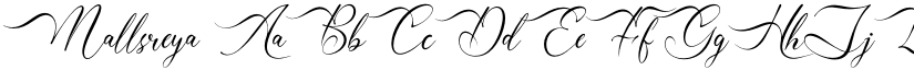Mallsreya font download
