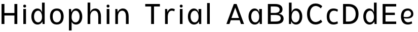 Hidophin Trial font