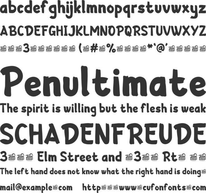 Patak Kumpul Trial font preview