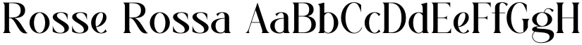 Rosse Rossa font download
