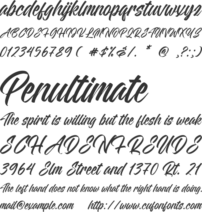Weloghan font preview