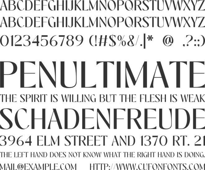 KASTROO font preview