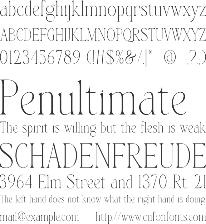 Bingkow font preview