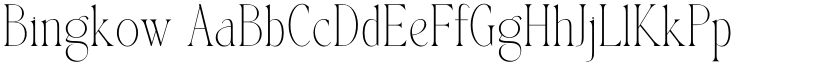 Bingkow font download