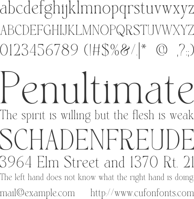 Gartis font preview
