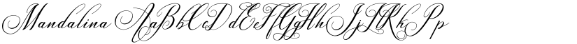 Mandalina font