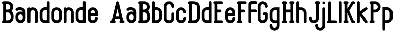 Bandonde font download