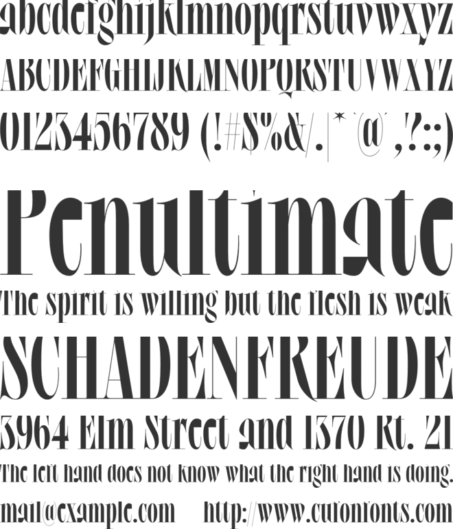 Philyou Display font preview