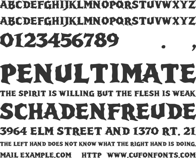 Falajkugry font preview
