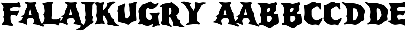 Falajkugry font