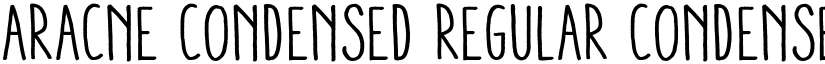 Aracne Condensed Regular Condensed Regular font