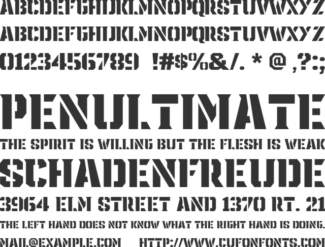 Discover In Death font preview