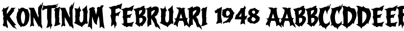 Kontinum Februari 1948 font download