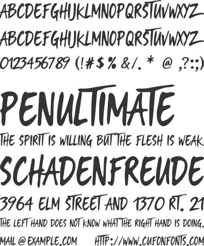 Autumnal Embrace font preview
