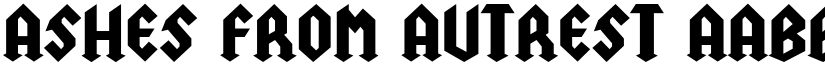 Ashes from autrest font download