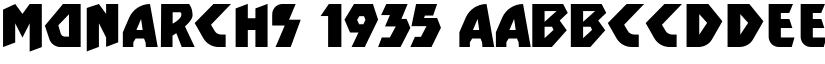 Monarchs 1935 font download